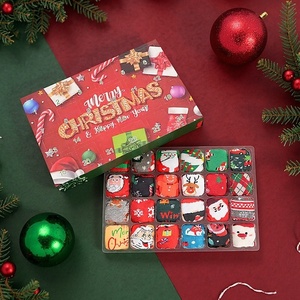 Ensemble <span class=keywords><strong>de</strong></span> chaussettes <span class=keywords><strong>de</strong></span> Noël personnalisables avec logo – Chaussettes <span class=keywords><strong>de</strong></span> Noël en coton pour hommes et femmes, vente en gros, fournisseur d'usine OEM en vrac, avec boîte - Product Image 4