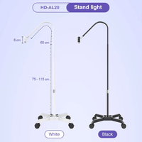 Lampe UV 2-en-1 pour cils avec pédale, base rotative et pince de fixation pour bureau – Séchoir professionnel à lumière UV pour colle à cils et gel à ongles