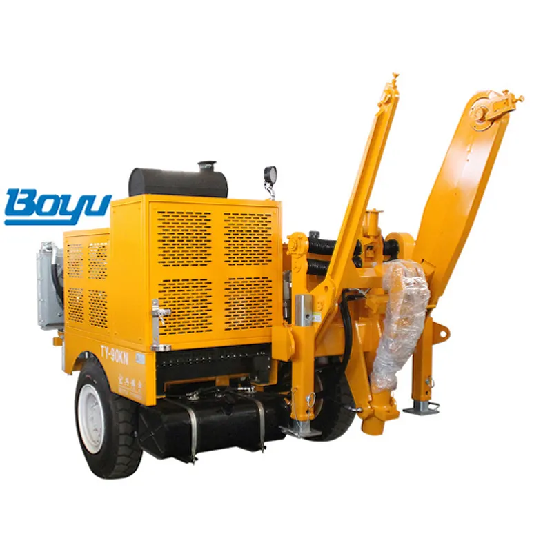 Hydraulic Cable Puller 9t Stringing Equipment Cable Pulling Machine