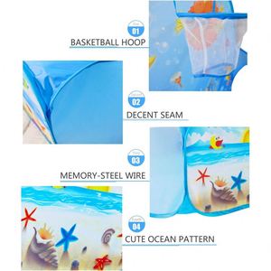 Meilleure Vente Grande Tente de Jeu Gonflable pour Enfants avec Panier de Basket et Sac de Rangement à Fermeture Éclair en Polyester - Product Image 4