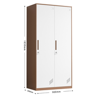 Armoires de rangement verticales en acier de haute qualité, armoires métalliques verrouillables pour dortoirs scolaires, meubles métalliques de luxe pour salle de sport