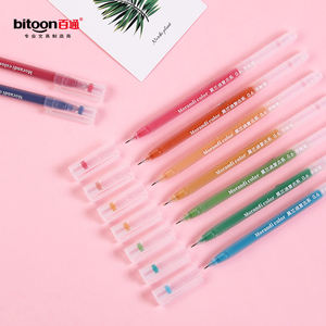 थोक 0.6 मिमी जेल पेन सेट कस्टम लोगो तटस्थ रंग कावाई मोरांडी ग्लिटर स्कूल आपूर्ति स्टेशनरी 0.5 मिमी प्लास्टिक - Product Image 3