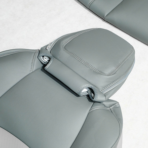 Fundas de Asiento de Coche de Cuero de Lujo, Aptas para Todas las Estaciones, Ajuste Preciso Personalizado para <span class=keywords><strong>Land</strong></span> <span class=keywords><strong>Cruiser</strong></span>, Patrol, Mustang, Camaro - Product Image 4