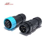 Conector Automotriz LLT de 3 Pines M25, Conector Rápido de 2, 4, 5, 6, 8, 20, 24 Pines, Conector de Cable Impermeable IP68 con Tornillo