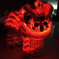 Accessoires de danse du lion Danse du lion, Changsha, Fournitures de danse du lion Lion du sud Tête de lion adulte Double simple