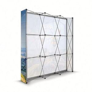 ราคาโรงงาน คุณภาพสูง แบนเนอร์ฉากหลังแบบพับได้สำหรับงานแสดงสินค้า อลูมิเนียม แข็งแรง ทนทาน โปรโมชั่นพิเศษ รับทำตามแบบ - Product Image 6