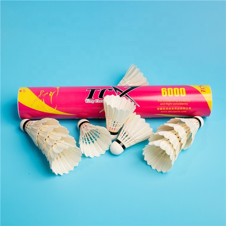 TCX 6000 Dependable High-quality Badminton Shuttlecock Hot Selling Trajectory-consistent Stable Shuttlecock for Advanced Players