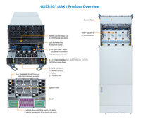 Serveur informatique IA G893-SG1-AAX1 8u à haute performance et à haut rendement énergétique avec plusieurs GPU pour l'intelligence artificielle