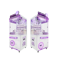 KEKU Machine à griffes pour enfants à monnayeur, personnalisable, pour mini peluches, avec accepteur de billets