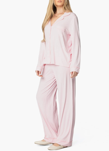 <span class=keywords><strong>Pigiama</strong></span> da <span class=keywords><strong>Donna</strong></span> in <span class=keywords><strong>Modal</strong></span> Traspirante con Bottoni e Maniche Lunghe, Set 2 Pezzi con Elastico in Vita, Personalizzabile - Product Image 2