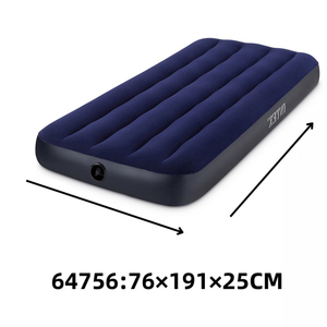 <span class=keywords><strong>INTEX</strong></span> 64756 76cm ranjang angin biru, kasur udara klasik downy dapat dilipat untuk tidur dan berkemah 2.26Kg