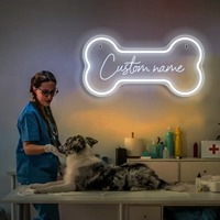 Letrero LED de Neón Personalizado con Nombre de Mascota Neonawall, Decoración para el Hogar, Regalo para Dueños de Mascotas, Luces de Neón