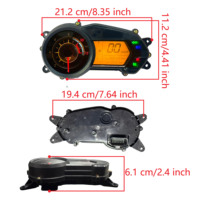 Speedometer LED LCD berkualitas tinggi harga murah odometer tahan air untuk sepeda motor cocok untuk Bajaj Pulsar 135 LS