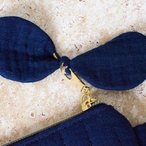 Borsa Cosmetica in <span class=keywords><strong>Doppio</strong></span> Cotone Trapuntato con Volant e Decorazioni Pieghettate, Accessorio da Viaggio a Buon Prezzo - Product Image 6