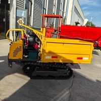 Mini-dumper sur chenilles 800 kg KOP192, motopropulsé diesel, certifié EPA Euro 5, pour chantier