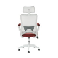 Chaise de bureau ergonomique moderne avec support lombaire, réglable en hauteur, pivotante à 360°, en maille, pour la maison, l'école, l'hôtel