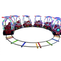 Mini-train électrique avec piste de 4,5 m de diamètre, 1 à 6 wagons, manège d'attraction
