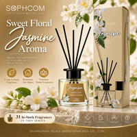Diffuseur de parfum sur mesure 120 ml avec étiquette de bouteille personnalisée, parfum et boîte pour programme de développement de marque de luxe