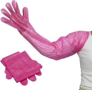 Gants d'insémination vétérinaire à bord thermosoudé 90 cm, manchons jetables en PE anti-fuite pour tests prénatals des animaux de grande taille - Product Image 4