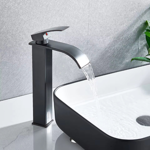 Bathroom Copper Core Waterfall Stainless Steel Basin <strong>Faucet</strong> Kitchen Wash Basin Hot and Cold Dual Control <strong>Faucet</strong> - Product Image 4