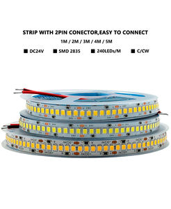 High Quality SMD2835 240LEDs 3000K-6000K DC24V/12V Copper Chip Ra80 Addressable IP65 <b>Light</b> <b>Strings</b> - Product Image 2