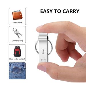 Clé USB 3.0 portable pleine capacité, en métal, personnalisable au laser, pour bureau, 64 Go, 128 Go, OEM - Product Image 4