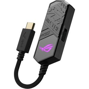 Venta al por Mayor de Adaptador de Audio Externo para Juegos Rog Clavis USB-C con ESS 9281 Quad para PC, Color Negro - Product Image 4