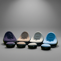 Canapé gonflable ultraléger avec repose-pieds, canapé de loisirs pliable à haute capacité de charge