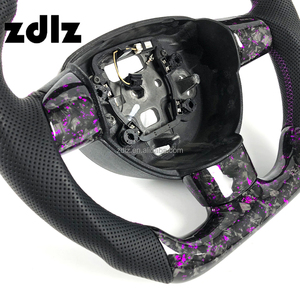 Volant en fibre de carbone forgée personnalisé violet pour Ford <span class=keywords><strong>Focus</strong></span> MK2 ST <span class=keywords><strong>RS</strong></span> <span class=keywords><strong>2006</strong></span> 2007 2008 2009 2010 2011 - Product Image 5