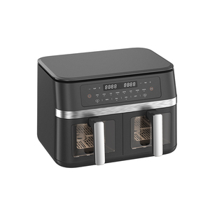 <span class=keywords><strong>Friteuse</strong></span> à <span class=keywords><strong>air</strong></span> <span class=keywords><strong>chaud</strong></span> 11L antiadhésive 2200-2800W, machine à frites avec 2 paniers de friture indépendants de 5,5L – Meilleure vente - Product Image 4