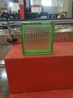 Blocs de verre creux JingHua Green 190x190x80mm, haute transmission lumineuse, briques plates modernes pour la construction, salle de bain, hôtel, ne se décolore jamais 1