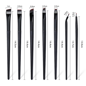 Cepillo plano <span class=keywords><strong>para</strong></span> <span class=keywords><strong>cejas</strong></span> con tinte <span class=keywords><strong>de</strong></span> labios, mango blanco <span class=keywords><strong>de</strong></span> alta calidad, pelo ultrafino, corte perfecto, pequeño cepillo <span class=keywords><strong>de</strong></span> maquillaje, cepillo <span class=keywords><strong>corrector</strong></span> plano - Product Image 4