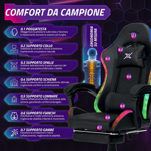 <span class=keywords><strong>Silla</strong></span> Gamer de Bajo Precio, Sillas de Oficina, <span class=keywords><strong>Silla</strong></span> para Estación de Trabajo de Computadora, <span class=keywords><strong>Silla</strong></span> Gamer RGB con Reposapiés - Product Image 5