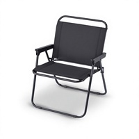Ensemble de chaises pliantes modernes en acier inoxydable avec tissu Oxford - Mobilier portable pour repas en extérieur et camping