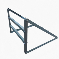 Support de montage solaire en acier inoxydable anodisé, kit de montage de panneaux avec système de fixation au sol, résistance au vent jusqu'à 60 m/s, résistance à la neige 1,4 KN/M2