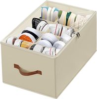 Unité de rangement pliable pour chaussures avec couvercle transparent et poignées robustes, gain de place et capacité de contenir 12 paires de chaussures.