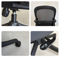 Chaise de bureau ergonomique en maille, pivotante, avec fonctions réglables et roulettes pour le lieu de travail - Vente en gros