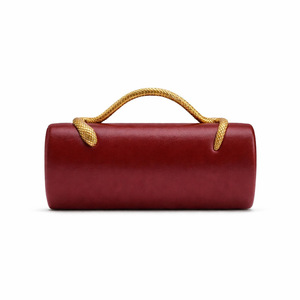 Sac de soirée trapèze en PU tendance 2026 pour femme, pochette en cuir noir en forme de baril, sac à main élégant pour soirée - Product Image 6