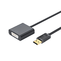 Câble de convertisseur adaptateur DP DVI plaqué or DP DVI mâle femelle VGA combinaison Compatible moniteur audio HDTV DVD HDMI de bureau