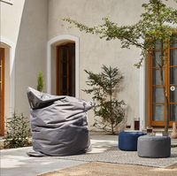 Coussin de pouf OEM/ODM pour adulte, imperméable, pour bateau, fauteuil gigantesque personnalisé, pouf d'extérieur, Sitzack XXL