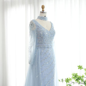 Jancember SZ222 Gorgeous Sequins Beaded Zipper Mermaid Evening Prom <b>Dresses</b> - Product Image 4