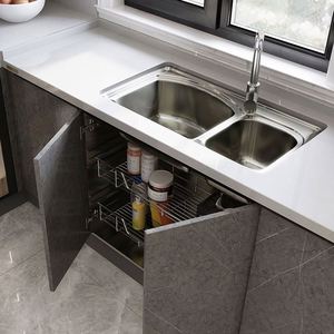 Tavolo da Pranzo con Cassetti per Stoviglie e Dispensa, Mobili Lucidi Grigio Antracite, Arredamento per Sala da Pranzo in Pakistan, <span class=keywords><strong>Cucina</strong></span> di Pechino - Product Image 5