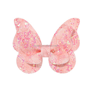 Accessori per capelli forcine per bambini Multi-colori Shinning farfalla Bowknot BB Hairclips per ragazze - Product Image 2