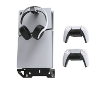 Support mural universel pour console PS5Pro PS5Slim PS5, support mural pour manette et casque PS5, support de rangement mural