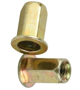 YPH OEM/ODM CS Galvanized Zinc-Plated Flat Head Cylindrical Blind <strong>Rivet</strong> <strong>Nut</strong> Class 10 Grade Metric Blue White Color - Product Image 4