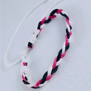 Ins Simple Style Fashion Tassel Handmade Braided Cotton Cord Rope Bracelet