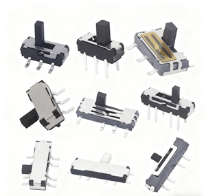 Mini interruptor deslizante 8 pines 1P3T SP3T ángulo recto SMT SMD PCB 1,50mm altura - Product Image 1