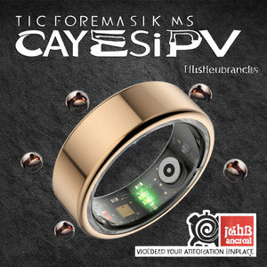 Anillo Inteligente Impermeable IP65, Monitor de Sueño, Monitor de Frecuencia Cardíaca, Sensor de Oxígeno en Sangre, Control por Aplicación IOS, Carcasa de Aleación de Acero, LED Magnético - Product Image 2