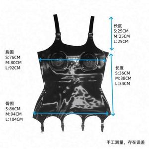 Tuta in lattice sexy attillata europea e americana per <span class=keywords><strong>donna</strong></span> <span class=keywords><strong>adulta</strong></span>, lingerie sexy con fibbia, <span class=keywords><strong>abbigliamento</strong></span> in lattice naturale - Product Image 3