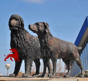 Sculpture de <span class=keywords><strong>chien</strong></span> de race Irish <span class=keywords><strong>Setter</strong></span> en bronze moderne de haute qualité avec impression numérique et technique de moulage, fontaine personnalisable - Product Image 3